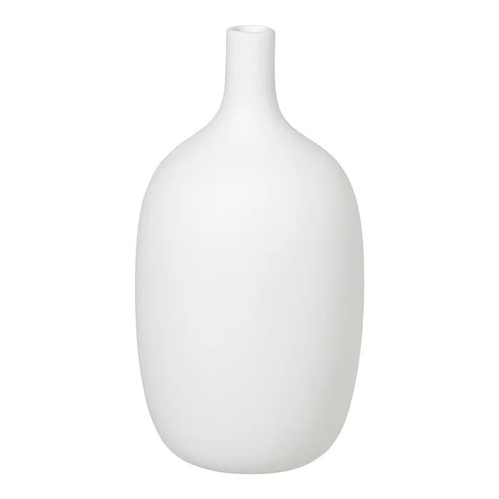 Bílá keramická váza Blomus 21 cm