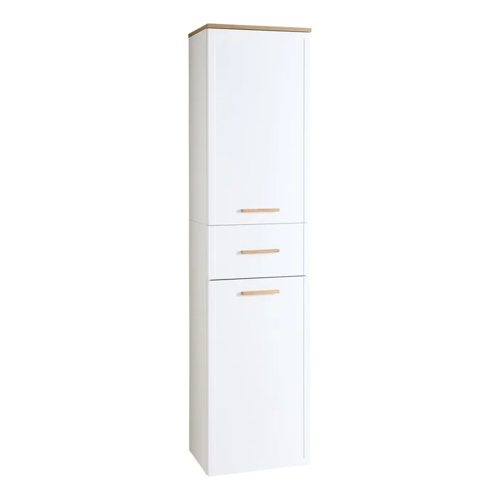 Bílá koupelnová skříňka Quickset 184x45 cm