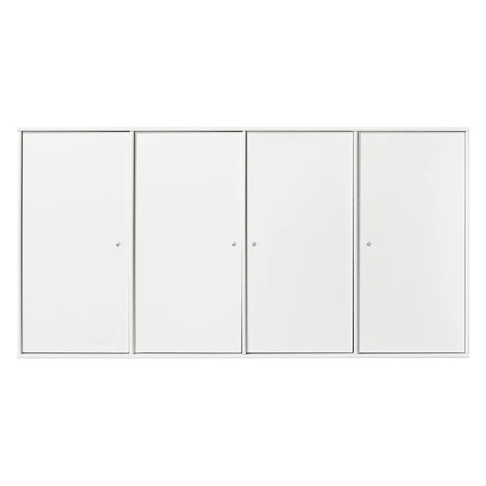 Bílá nástěnná komoda Hammel Mistral Kubus 136x69 cm