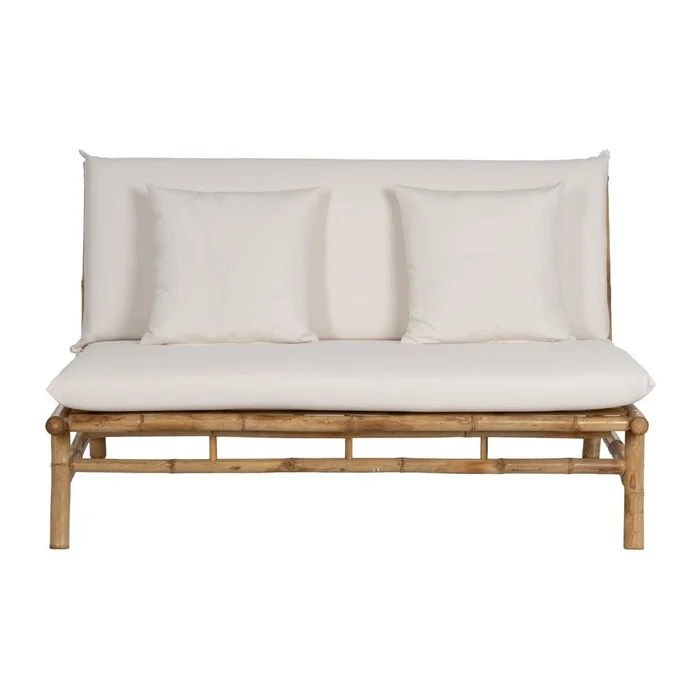 Bílá pohovka Bamboo 135 cm Ixia