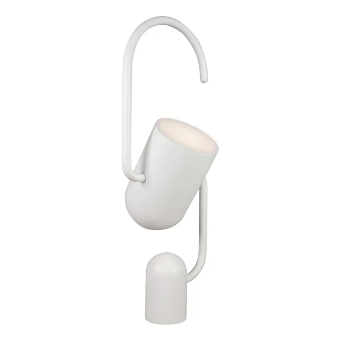 Bílá přenosná stolní lampa Hammel Grab