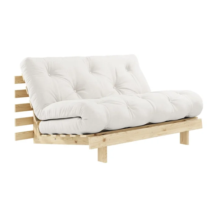 Bílá rozkládací pohovka Roots 140 cm - Karup Design