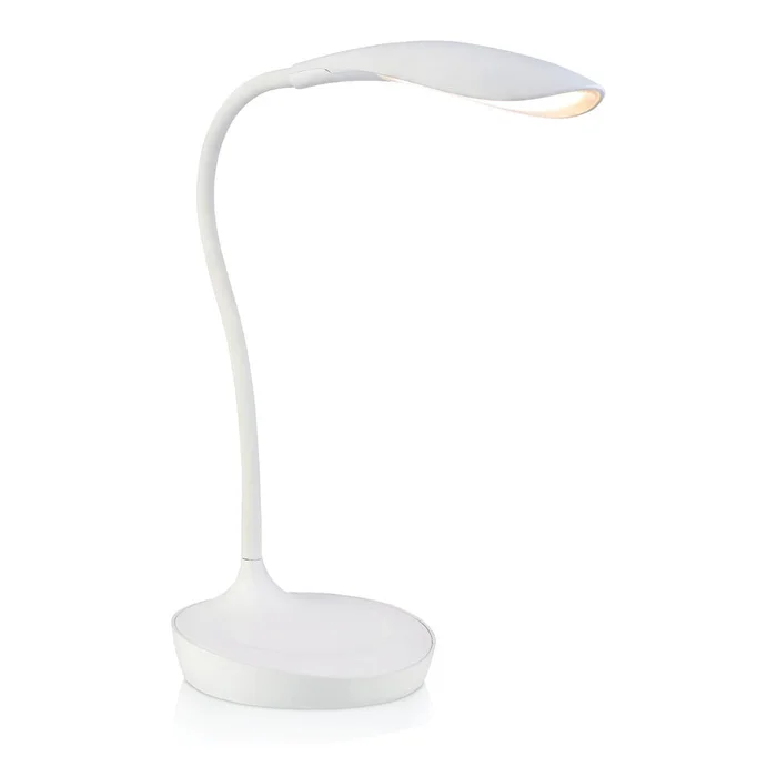 Bílá stolní lampička s USB portem Markslöjd Swan