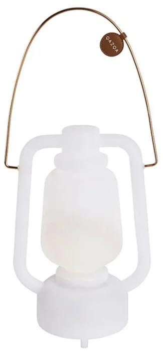 Bílá venkovní stolní lampa s Bluetooth a stmíváním
