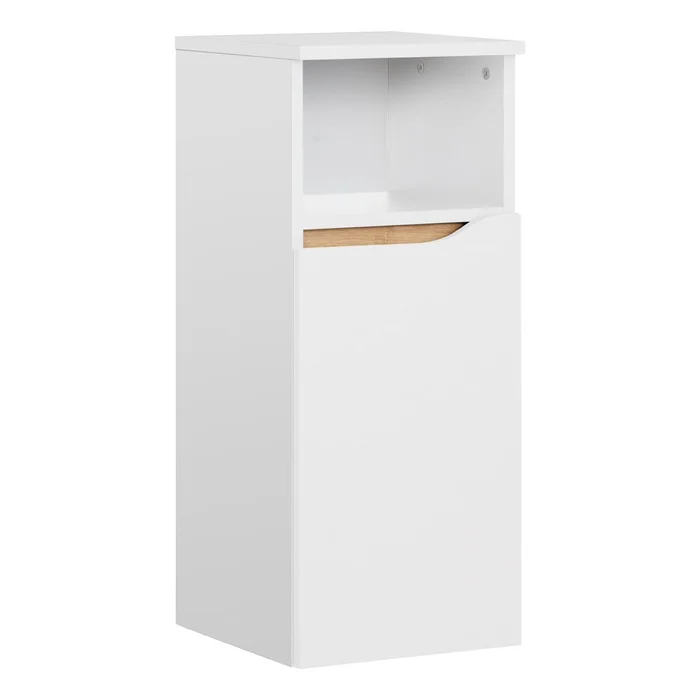 Bílá závěsná koupelnová skříňka 30x72 cm Pelipal Set 857