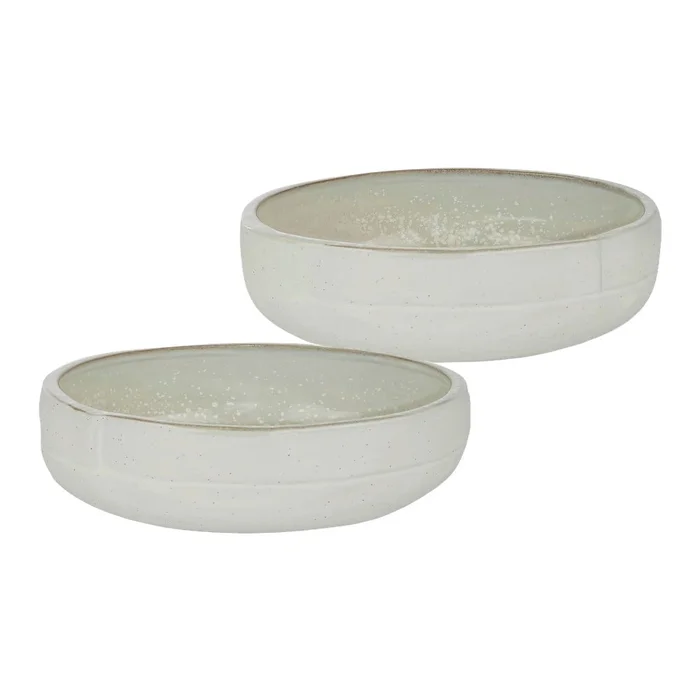 Bílé kamenné misky sada 2 ks – ø 13,5 cm Sand Grain