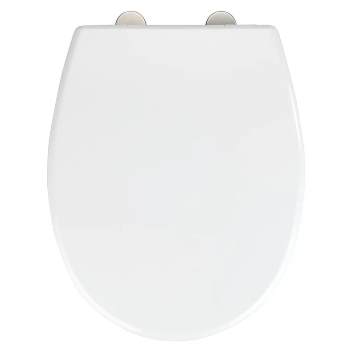 Bílé nerezové WC sedátko Wenko Vorno