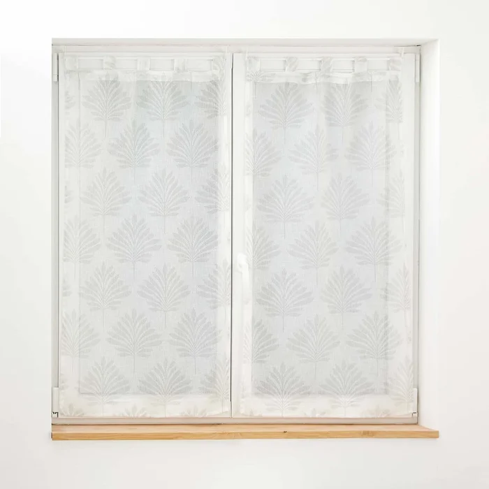 Bílé voálové záclony 2 ks 60x120 cm