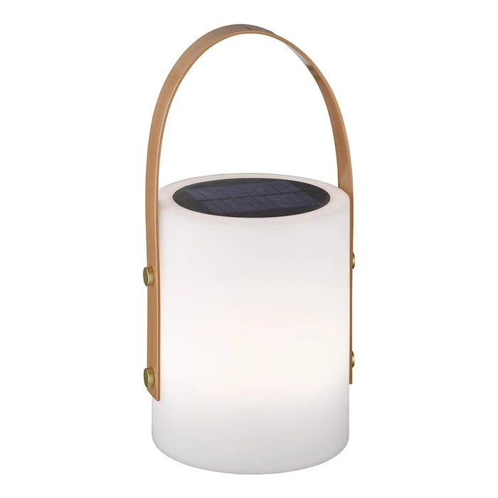 Bílo-hnědá LED stolní lampa Bari Fischer & Honsel