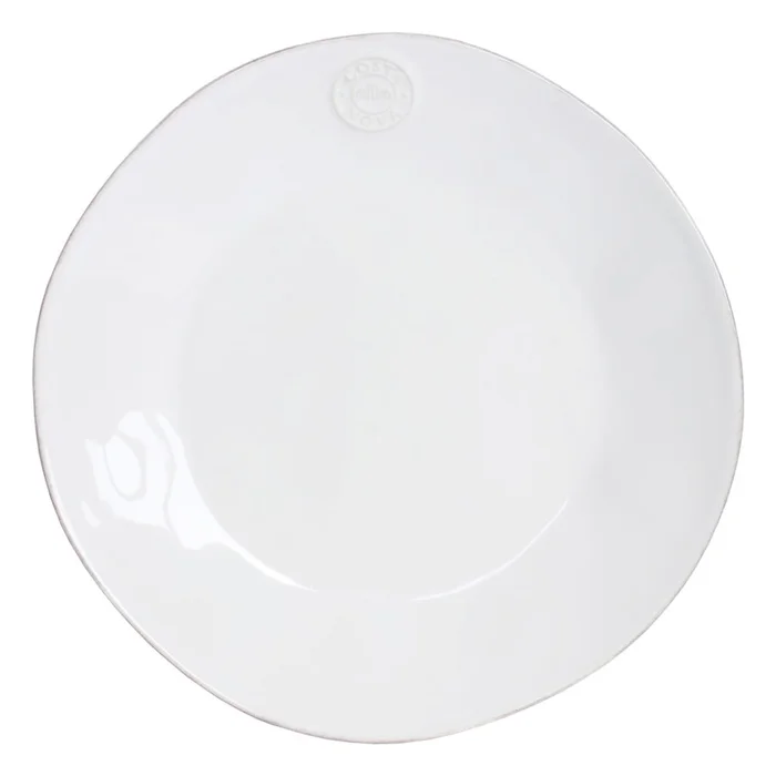 Bílý kameninový talíř Nova 27 cm