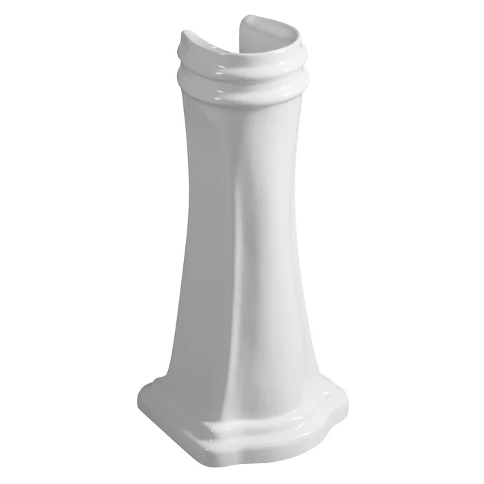 Bílý keramický sloup k umyvadlu 73x54 cm