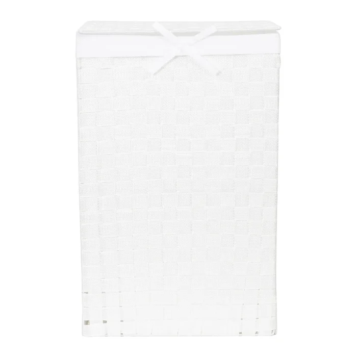 Bílý Koš na Prádlo s Víkem Compactor Linen