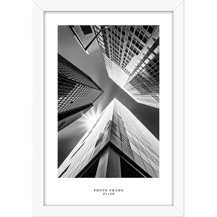 Bílý nástěnný rámeček Styler Floryda 24x33 cm