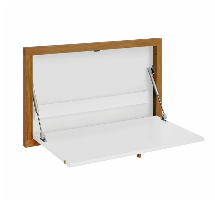 Bílý nástěnný skládací stůl Woodman Brenta