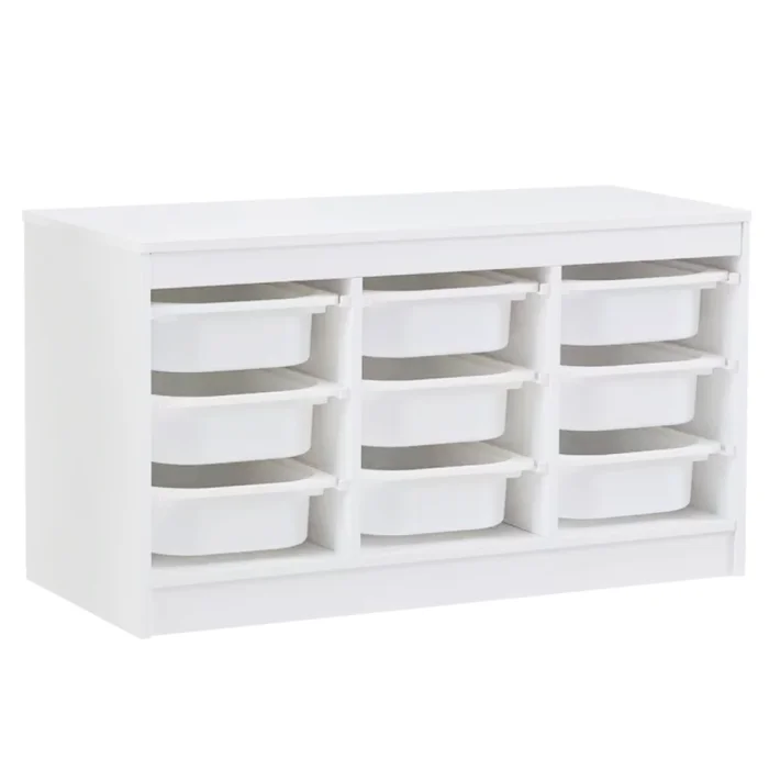 Bílý organizér TRIMAL s úložnými boxy