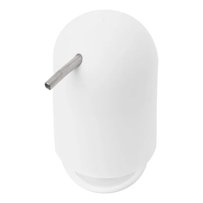 Bílý plastový dávkovač mýdla 230 ml Touch