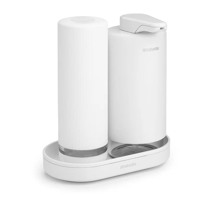 Bílý plastový stojan na mycí prostředky SinkStyle Brabantia