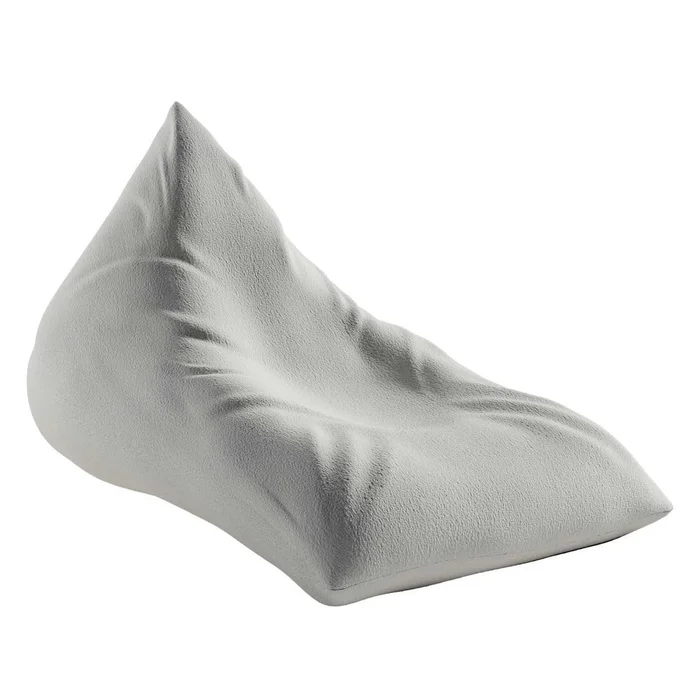 Bílý sedací vak Boucle Yellow Tipi