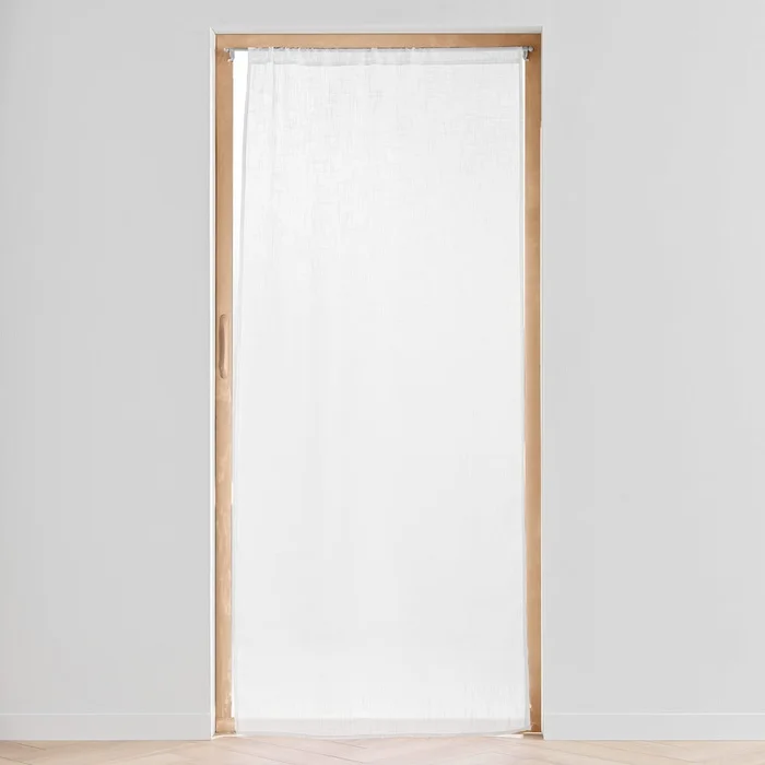 Bílý závěs do dveří 90x200 cm Haltona