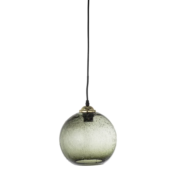 Bloomingville Závěsná lampa Alber zelená skleněná