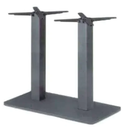 BM032 – Stolová podnož centrální litinová 8×8 cm, černá