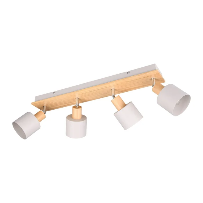 Bodové svítidlo Shanti Trio bílo-přírodní 9 cm