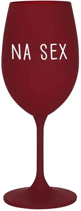 Bordó sklenice na víno 350 ml – NA SEX