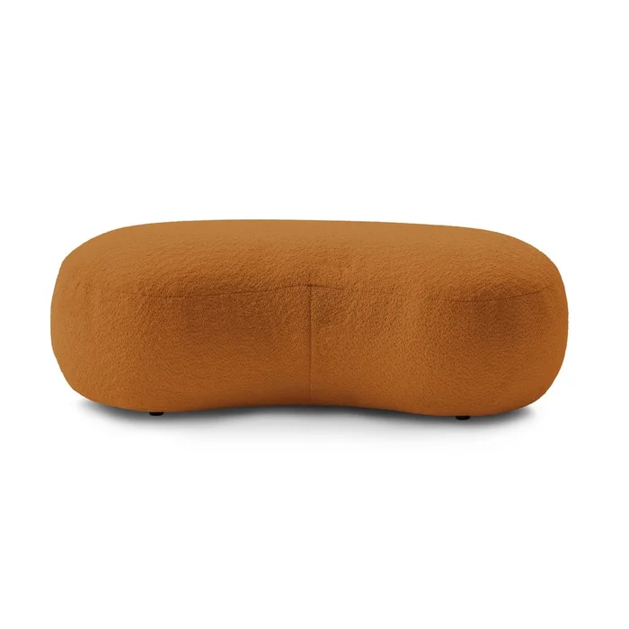 Bouclé podnožka Saint-Germain žlutá