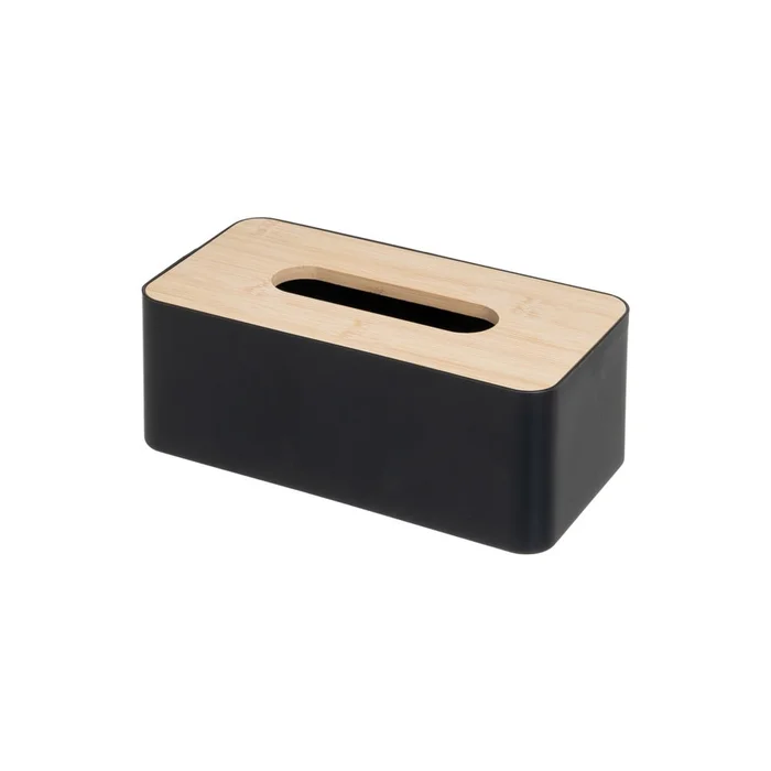 Box na kapesníky s kombinací plastu a bambusu