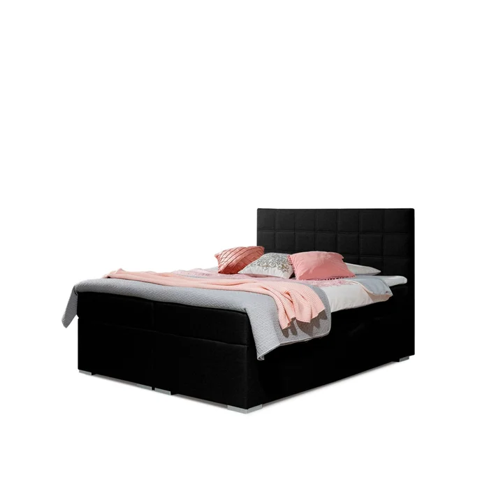 Boxspring HIRSUTA 02 160x200 cm – černá Sawana 14