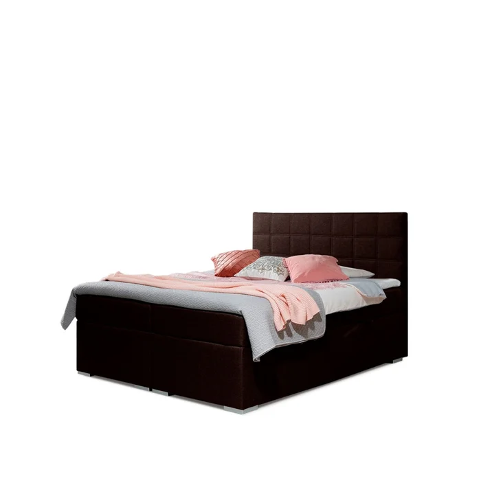 Boxspring HIRSUTA 04 160x200 cm, hnědá Sawana 26