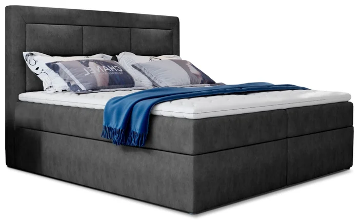 Boxspring KORBELA 05 140x200 – šedá látka