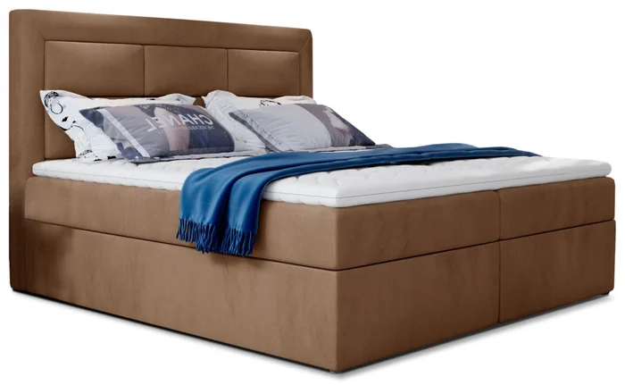 Boxspring Korbela 10 160x200 světle hnědá