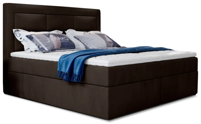 Boxspring KORBELA 11 160x200 tmavě hnědá