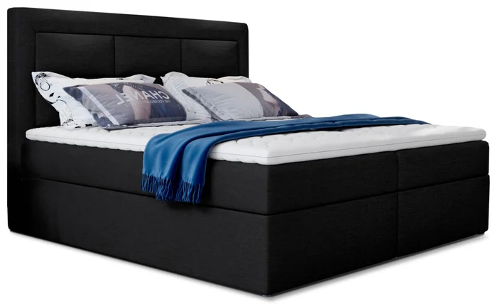 Boxspring KORBELA 20 160x200 černá látka