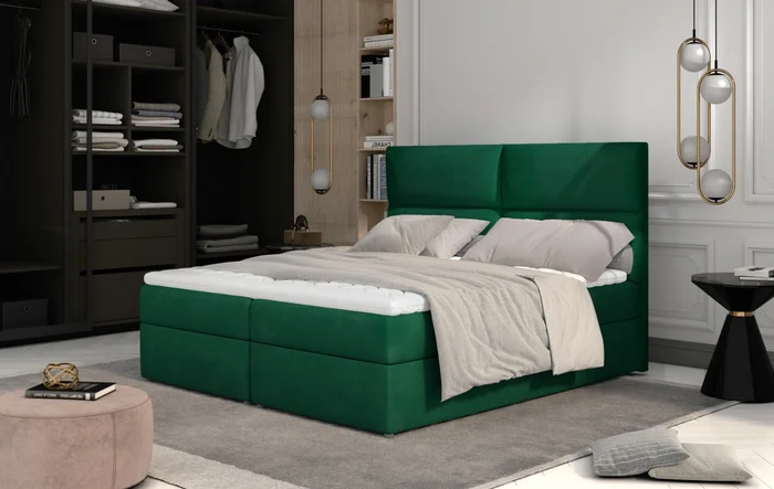 Boxspring PILANSI 04 140x200 zelená Kronos 19