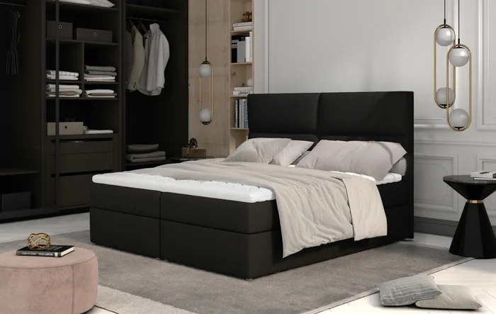 Boxspring PILANSI 14 160x200 cm – černá látka