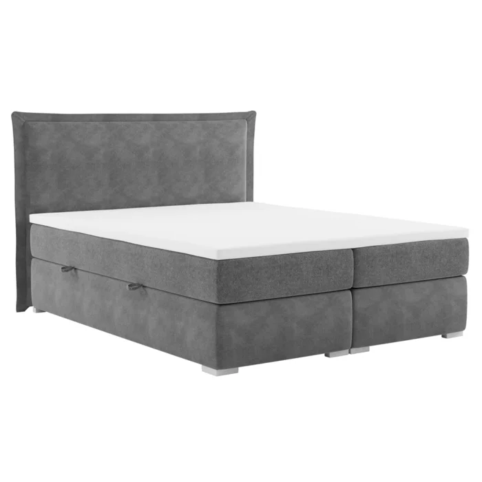 Boxspring postel MEGAN, šedá 180x200 cm