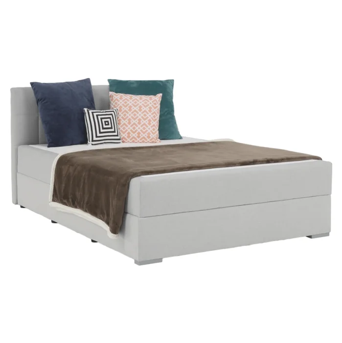 Boxspring Singularis 140x200 cm – světle šedá