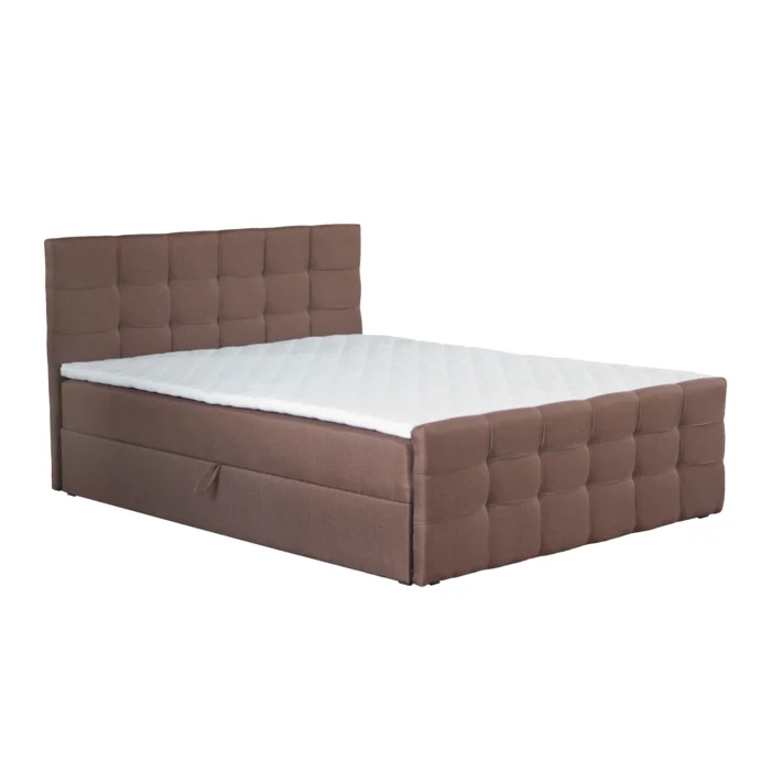 Boxspringová postel 140x200 cm – hnědá BEST