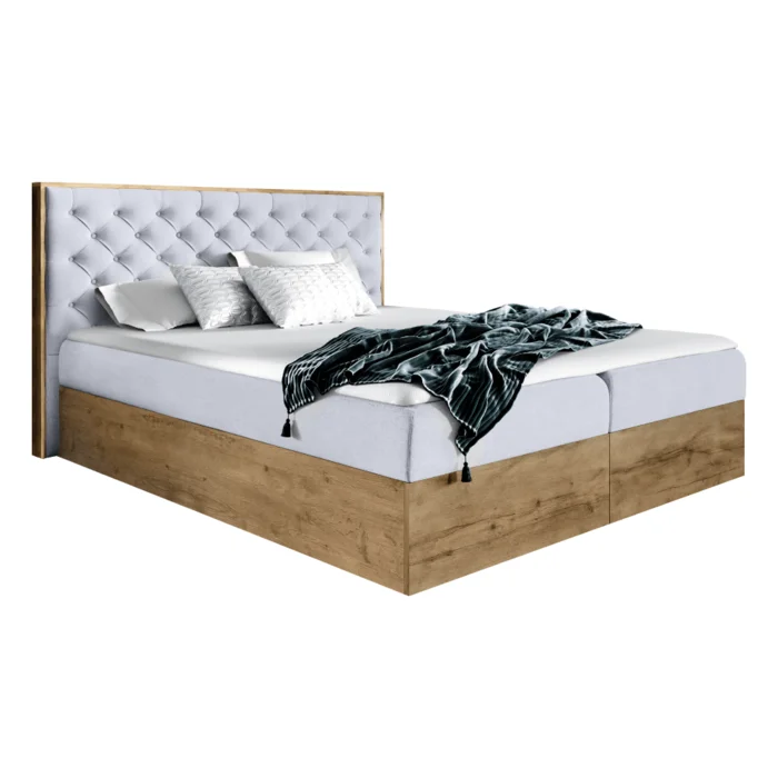 Boxspringová postel 160×200 Paros/Dub Lancelot WOOD 3
