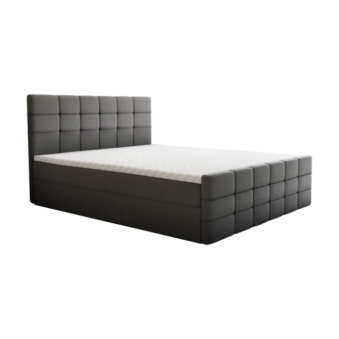 Boxspringová postel 180x200 šedá