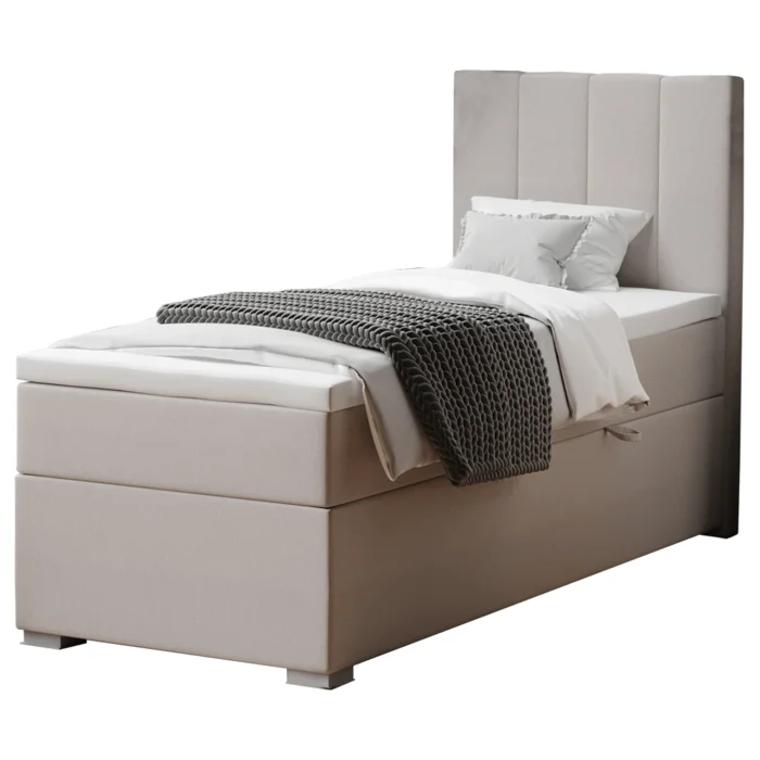 Boxspringová postel 90x200 cm pravá BRED taupe