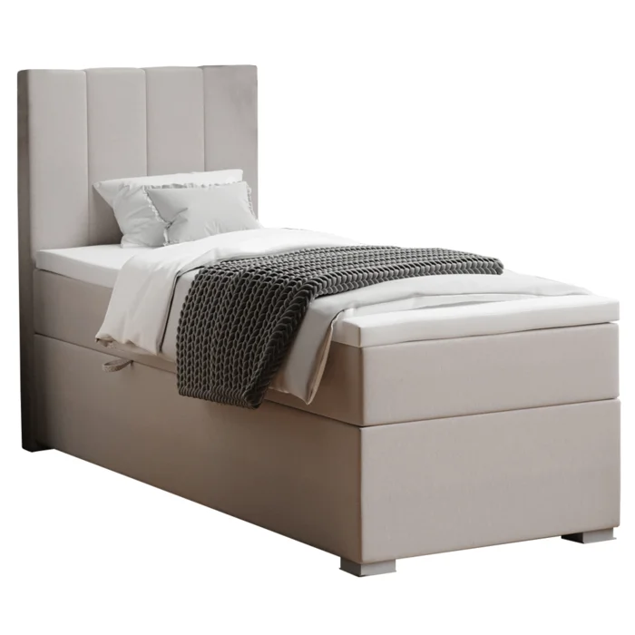 Boxspringová postel 90x200 levá BRED taupe
