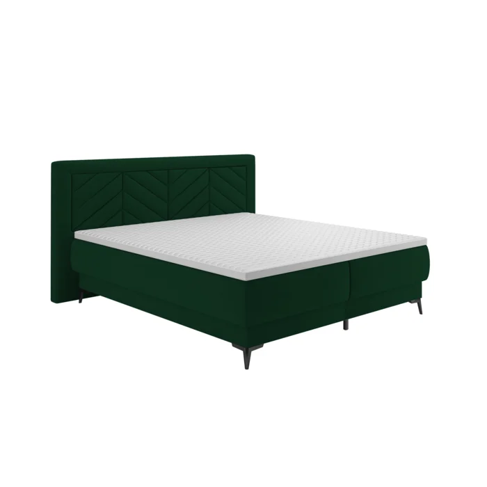 Boxspringová postel OPTIMA A 180x200 zelená