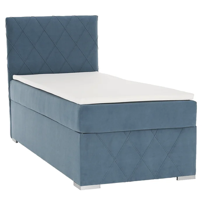Boxspringová postel Paxton 90x200 levá modrá