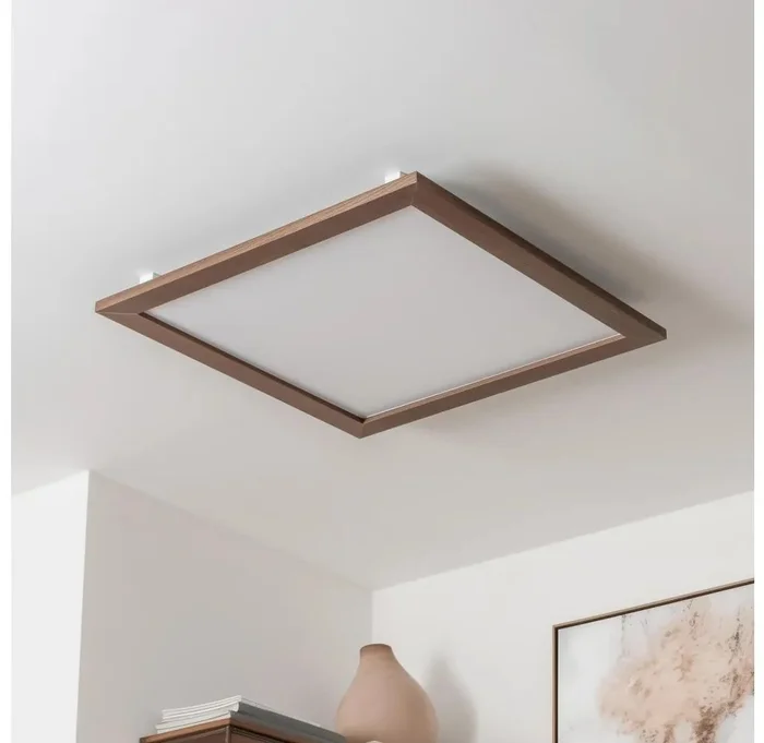 Brilagi LED stropní svítidlo SLIMFRAME WOOD
