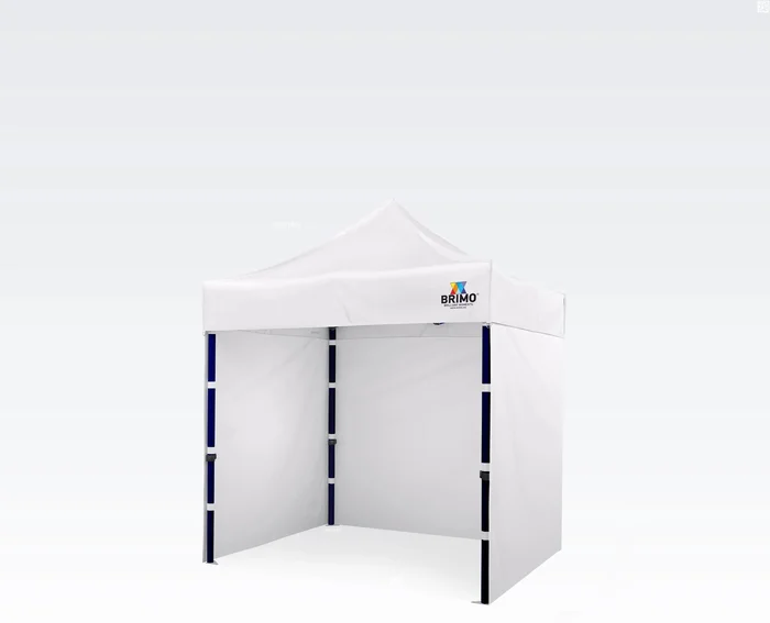 BRIMO Party Stan 2x2 m s 3 stěnami, bílý, ocelová konstrukce