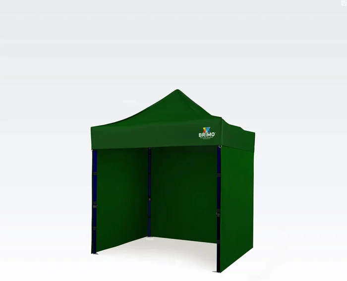 BRIMO Party Stan 2x2m s 3 Stěnami - Zelená, Ocelová Konstrukce