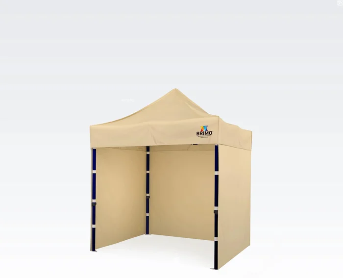BRIMO Party Stan 2x2m s Třemi Stěnami, Béžový, Ocelová Konstrukce